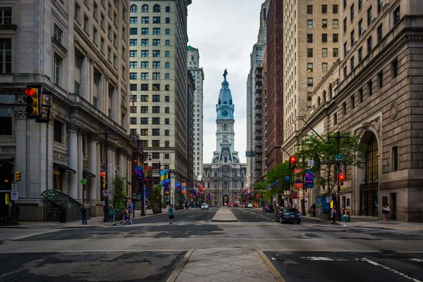 Broad Street, in Center City, Philadelphia, Pennsylvania. — 스톡 사진