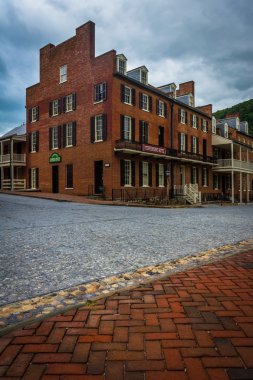 Buildings along Shenandoah Street in Harpers Ferry, West Virgini
