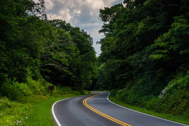 Skyline drive, shenandoah Milli Parkı, virginia.