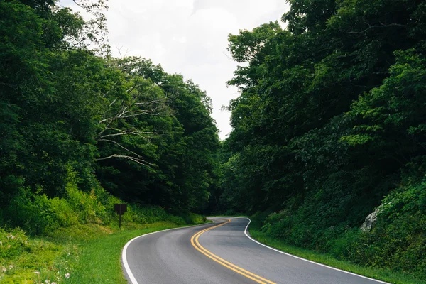 Skyline Drive, no Parque Nacional Shenandoah, Virgínia . — Fotografia de Stock