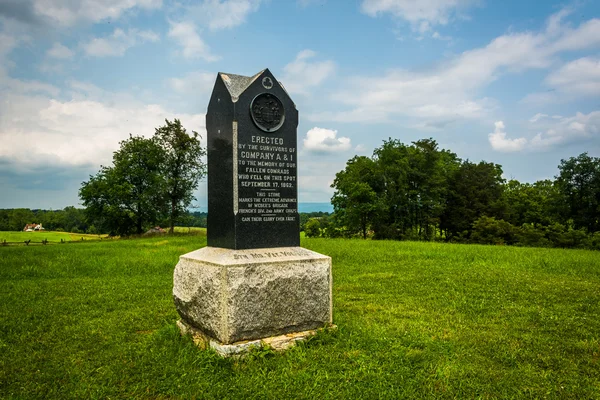 Antietami nemzeti battlefield, maryland emlékmű. — Stock Fotó