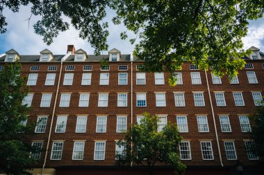 Alexandria, Virginia Kral Caddesi üzerinde bina tuğla.