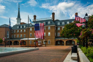 Pazar Meydanı ve City Hall, Alexandria, Virginia.