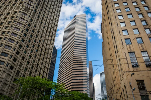 Moderne gebouwen in het centrum van Seattle, Washington. — Stockfoto