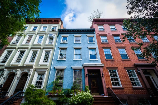 Chelsea, Manhattan, New York'taki apartman binaları.