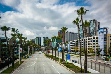 Long Beach, Kaliforniya Kıyı sürücüde görünümünü.