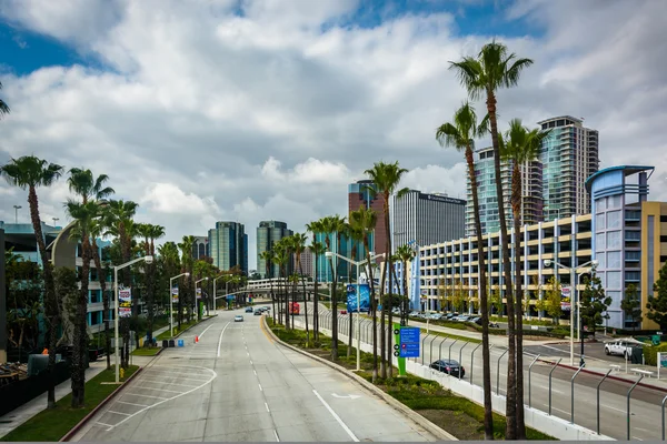 Weergave van kustlijn station in Long Beach, Californië. — Stockfoto