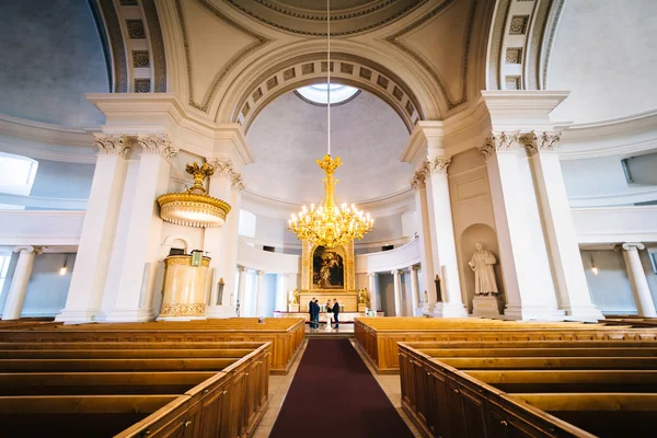 The interior of the Helsinki Cathedral, in Helsinki, Finland. — Stock Photo, Image