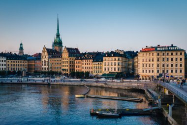 Görünümünü Galma Stan Slussen, Sodermalm, Stockholm, İsveç