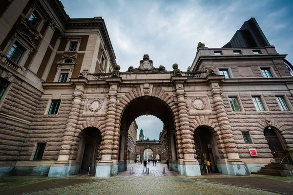 Riksdagshuset, Parlament House, na wyspie Helgeandsh — Zdjęcie stockowe