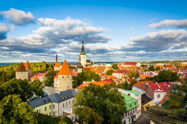Old Town, Patkuli görüntüleme platformu üzerinde Toompea H dan görünümünü