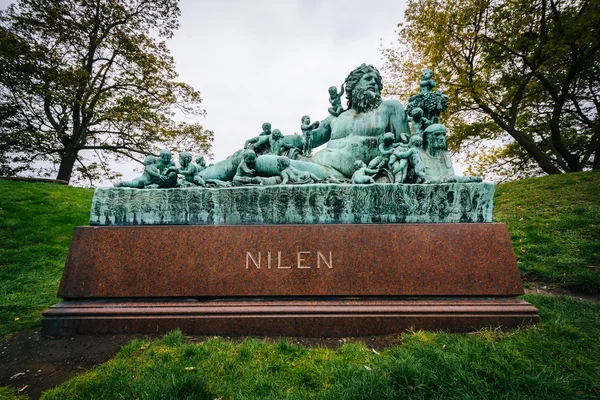 Nilen statue, in kopenhagen, dänemark. — Stockfoto