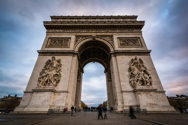 Arc de Triomphe, Paris, Fransa. — Stok fotoğraf