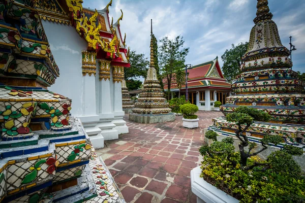 Der historische wat pho buddhistische Tempel, in Bangkok, Thailand. — Stockfoto