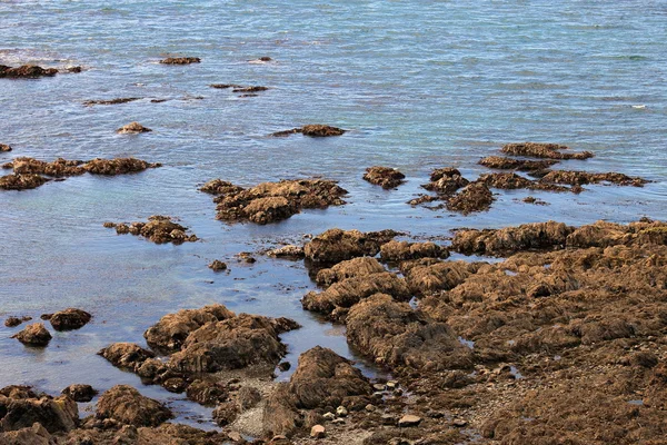 Rotsachtig strand — Stockfoto