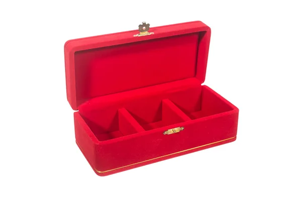 Red jewelry box — Stock Photo, Image