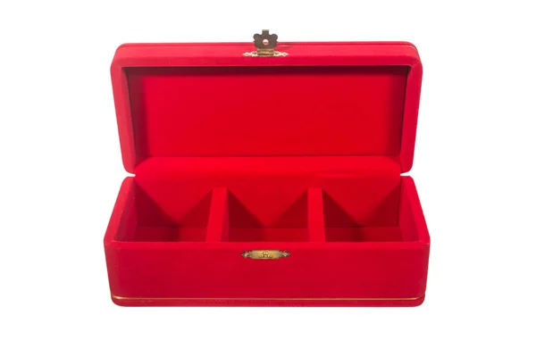 Red jewelry box — Stock Photo, Image