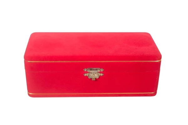 Red jewelry box — Stock Photo, Image