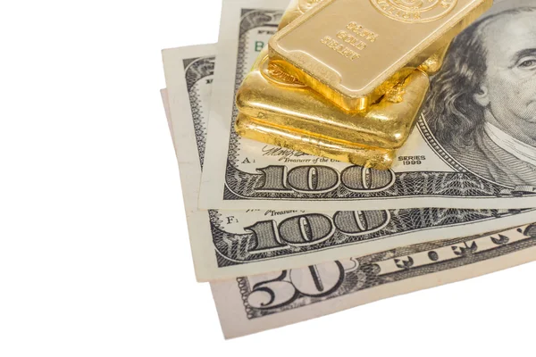 Oro e denaro Immagine Stock
