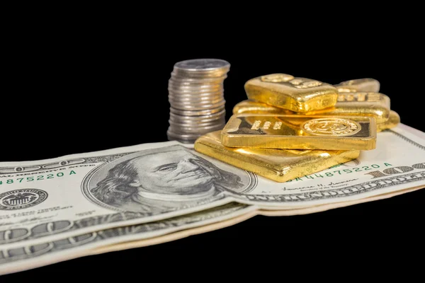Oro y dinero Imagen De Stock