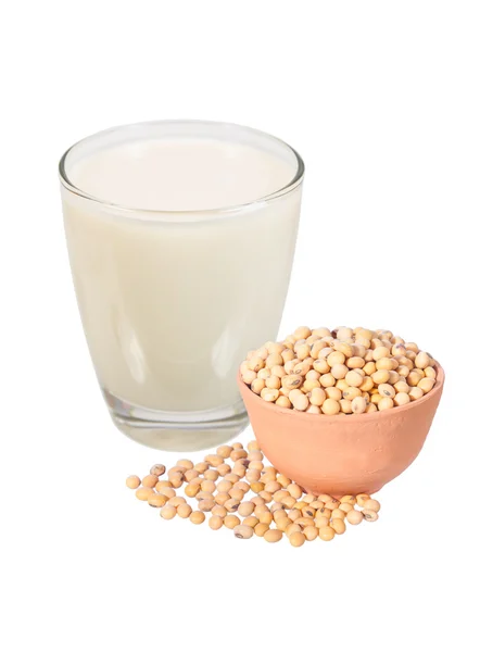 Soya sütü ve fasulye — Stok fotoğraf