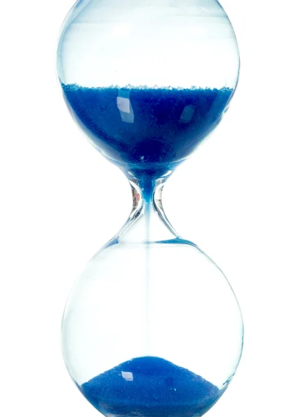 Blått timeglass – stockfoto