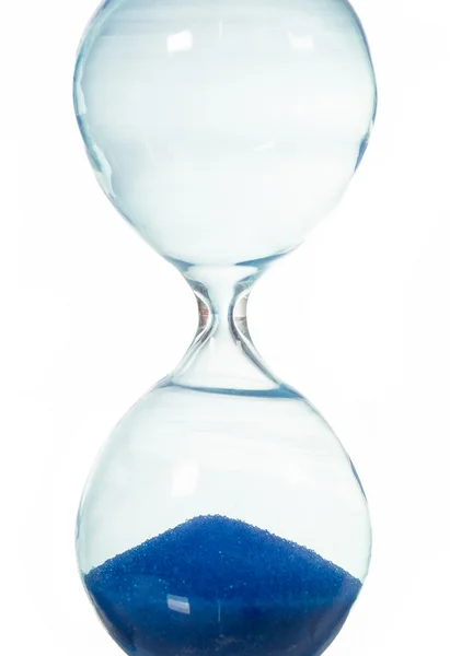 Blue color hourglass Stock Image