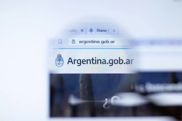 Νέα Υόρκη Ηπα Σεπτεμβρίου 2020 Argentina Gob Ιστοσελίδα Της Εταιρείας — Φωτογραφία Αρχείου