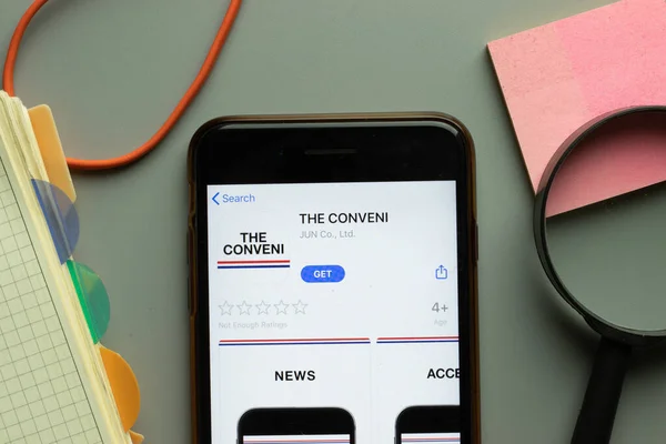 Нью Йорк Сша Октября 2020 Года Логотип Мобильного Приложения Conveni — стоковое фото