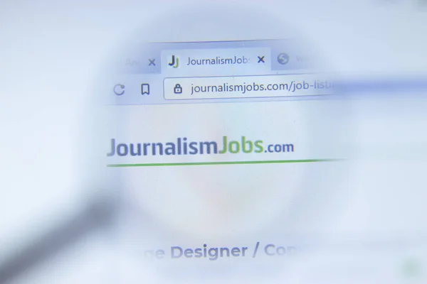 New York Usa Oktober 2020 Journalismus Jobs Journalismjobs Com Unternehmenswebsite — Stockfoto