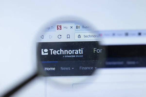 Nueva York Estados Unidos Octubre 2020 Technorati Company Website Logo — Foto de Stock