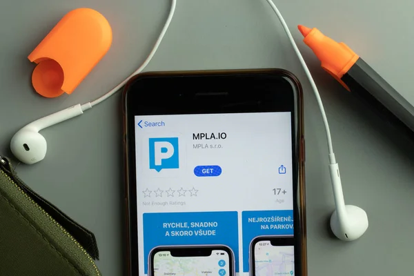 Нью Йорк Сша Октября 2020 Логотип Иконки Мобильного Приложения Mpla — стоковое фото
