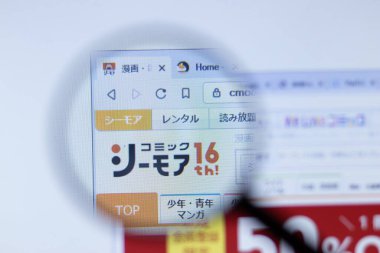 New York, ABD - 29 Eylül 2020: cmoa.jp Cmoa şirket web sitesi logosu yakın plan, Illustrative Editorial.