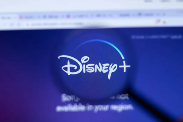 Nueva York Septiembre 2020 Sitio Web Compañía Disney Con Logo —  Fotos de Stock