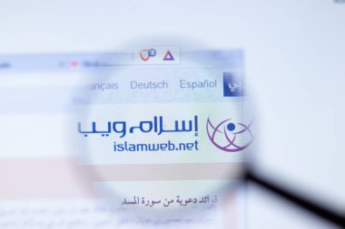 New York, ABD - 29 Eylül 2020: logolu İslamweb.net şirket web sitesi, Illustrative Editorial.