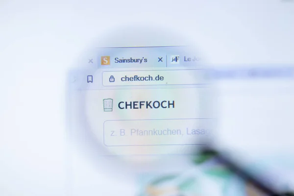 New York Usa Вересня 2020 Chefkoch Chefkoch Company Website Logo — стокове фото