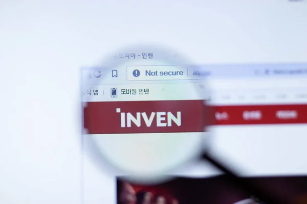 Nueva York Septiembre 2020 Inven Inven Company Website Logo Close — Foto de Stock