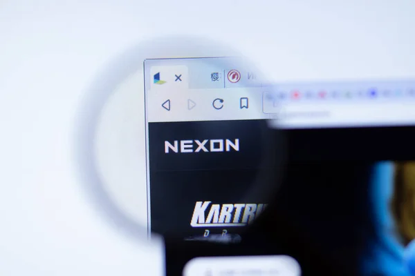 New York September 2020 Nexon Nexon Com Bedrijfswebsite Met Logo — Stockfoto