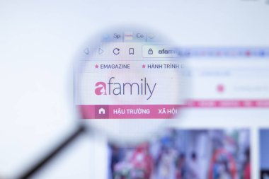 New York, ABD - 29 Eylül 2020: afamily.vn afamily şirket web sitesi logo yakın, Illustrative Editorial.