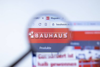 New York, ABD - 29 Eylül 2020: Bauhaus.info Bauhaus şirket web sitesi logosu, Illustrative Editorial.