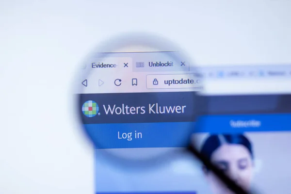 New York Usa September 2020 Wolters Kluwer Uptodate Com Company — Stock Photo, Image