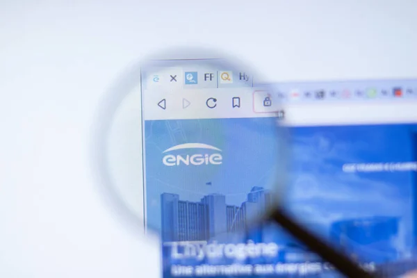 New York Abd Eylül 2020 Logolu Engie Engie Şirket Web — Stok fotoğraf