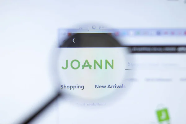 Nova York Eua Setembro 2020 Joann Joann Com Site Empresa — Fotografia de Stock