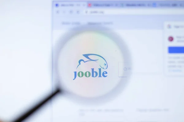 New York September 2020 Jooble Jooble Org Bedrijfswebsite Met Logo — Stockfoto