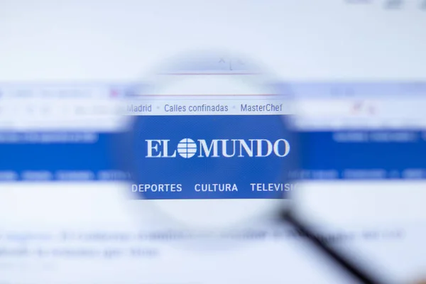 Nueva York Septiembre 2020 Elmundo Elmundo Company Website Logo Close —  Fotos de Stock