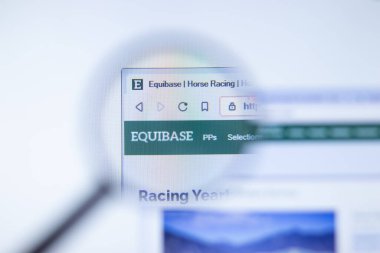 New York, ABD - 29 Eylül 2020: eşbase.com eşdeğer şirket web sitesi logosu, Illustrative Editorial.