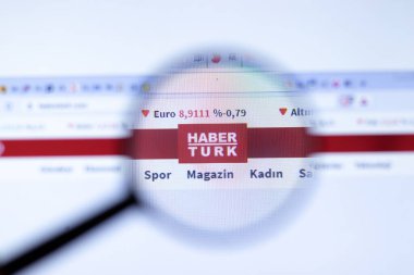 New York, ABD - 29 Eylül 2020: Haberturk haberturk.com şirketi web sitesi, İllüstrasyon Editörü.