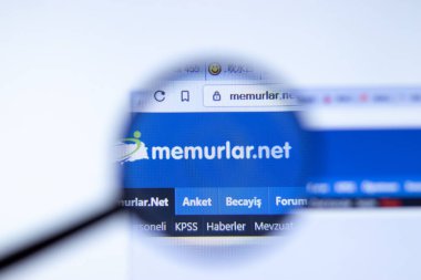 New York, ABD - 29 Eylül 2020: Memurlar memur.net şirket web sitesi logosu, Illustrative Editorial.