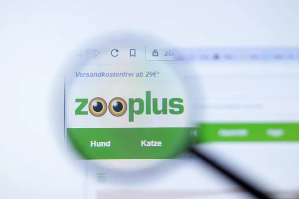 New York Usa September 2020 Zooplus Zooplus Company Website Logo — 스톡 사진