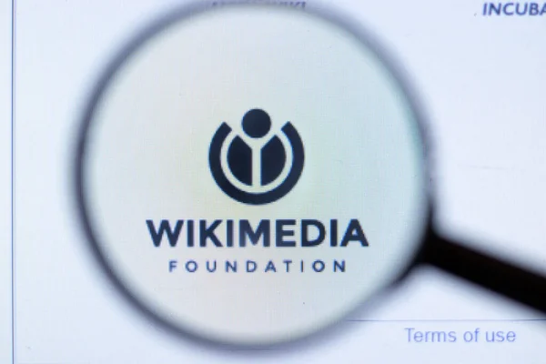 New York Usa Září 2020 Wikimedia Foundation Wikimedia Org Firemní — Stock fotografie